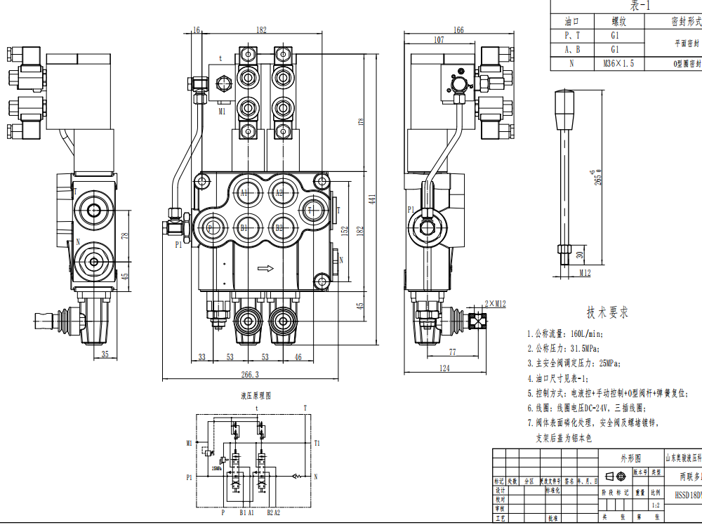SD18 Sähköinen 2 jakajaa Monolohkoinen suuntaventtiili drawing image