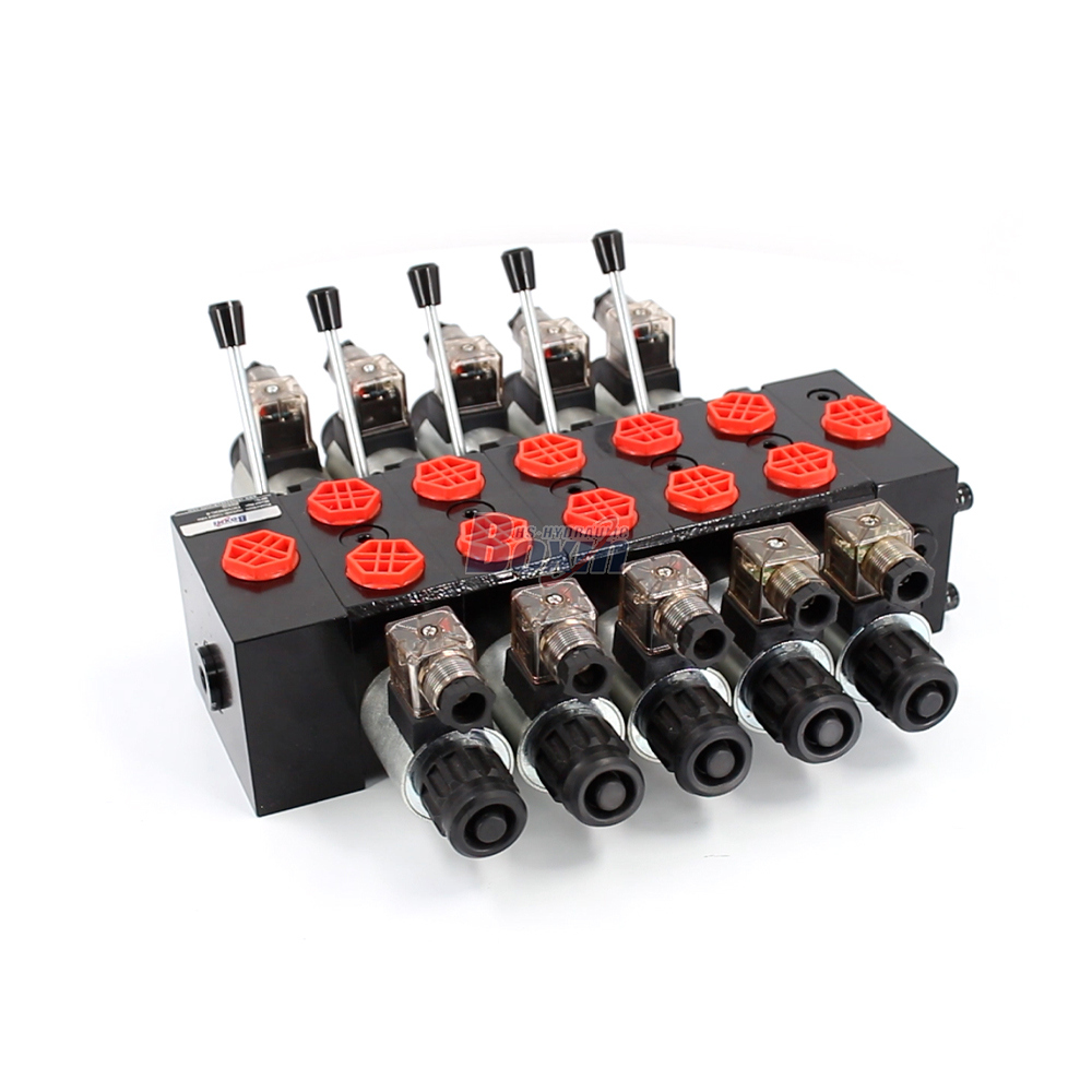 DCV58 Solenoid och käsikäyttö 5 kelaa Suuntaventtiili image