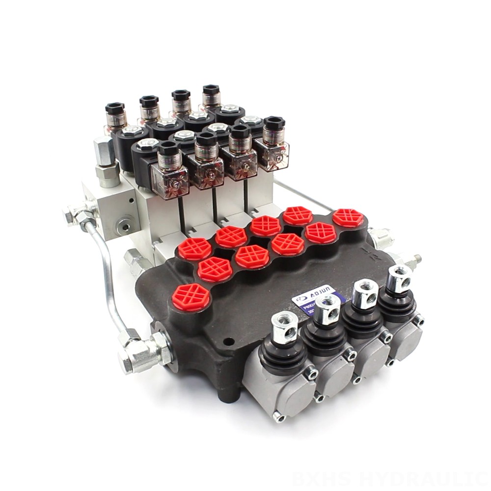 P80 Elektrohydraulinen 4 jakajaa Monolohkoinen suuntaventtiili image