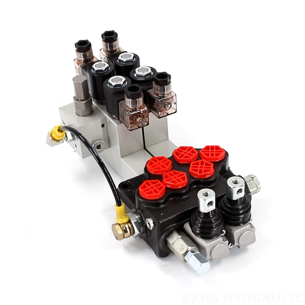 SD5 Elektrohydraulinen 2 jakajaa Monolohkoinen suuntaventtiili image