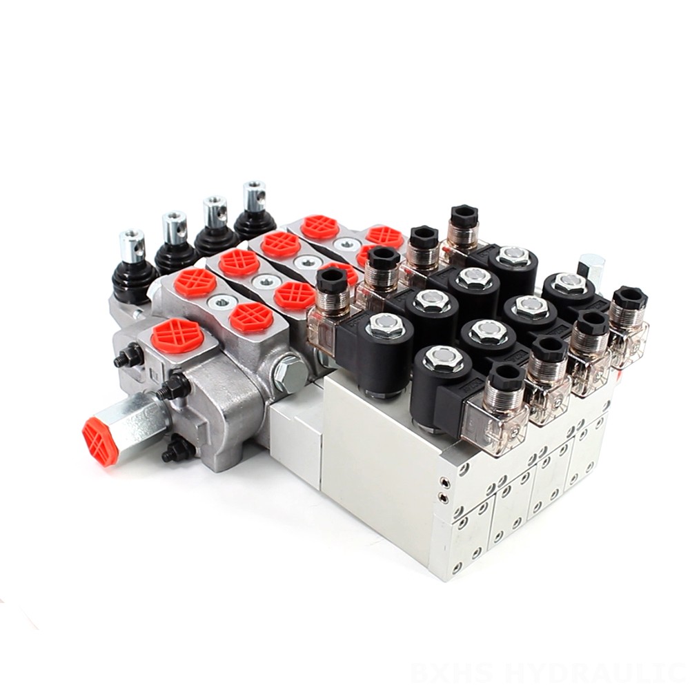 SD8 Elektrohydraulinen 4 jakajaa Suuntaventtiili image