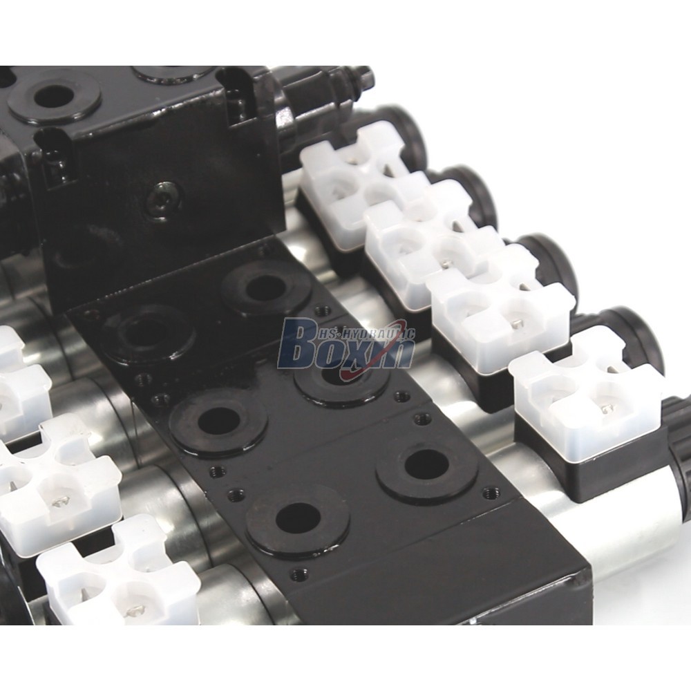 Customizable OEM/ODM DCV56-H Solenoid 5 Spool Sectional Directional Valve Service detail image