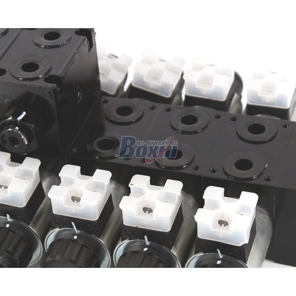 Customizable OEM/ODM DCV56-H Solenoid 5 Spool Sectional Directional Valve Service detail image