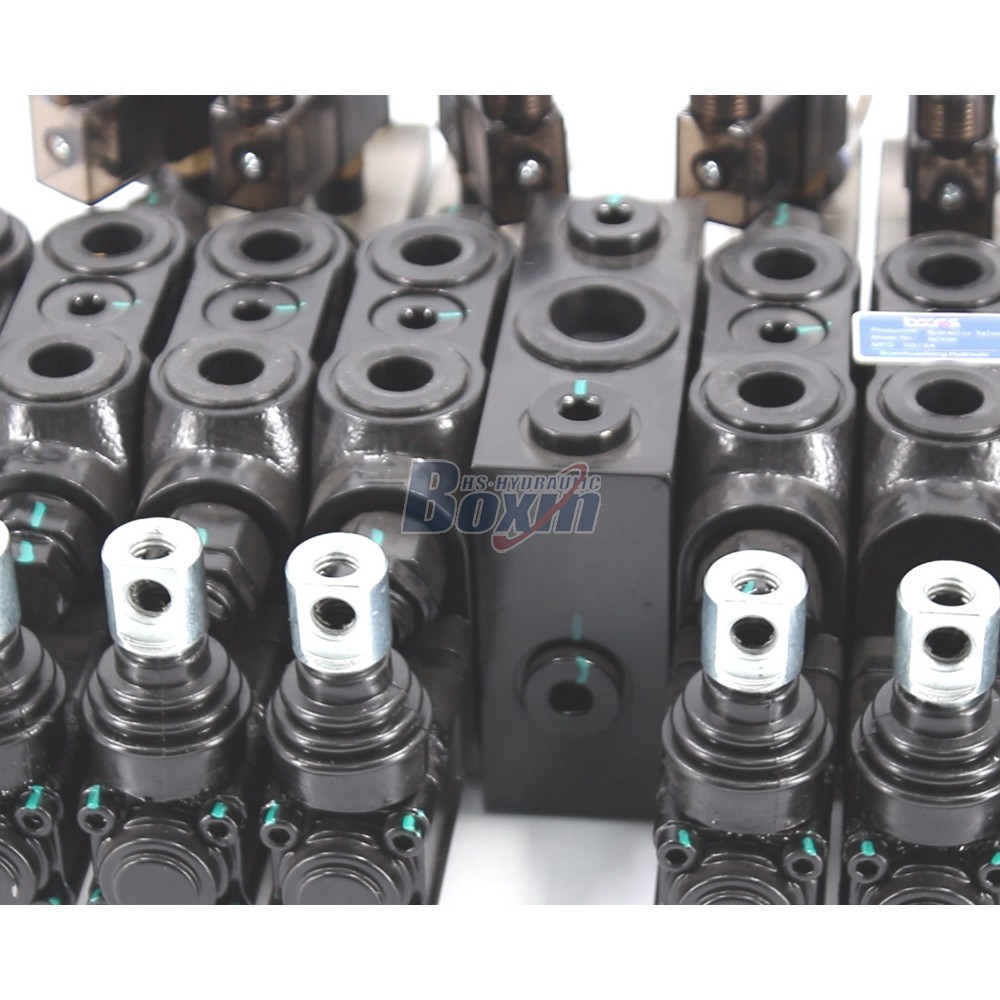 Pneumatic Hydraulic Sectional Valve with 6 Spool Configuration detail image
