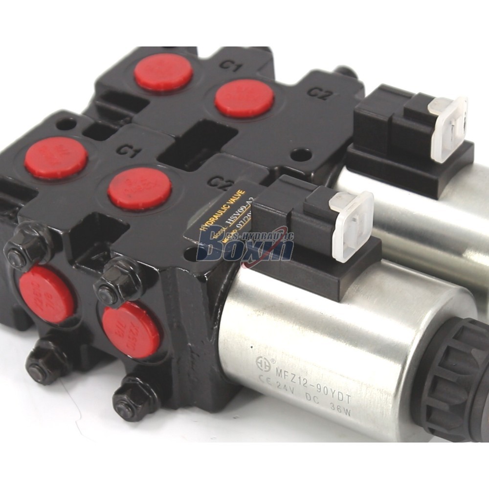 OEM/ODM Customized HSV09 Solenoid 2 Spool Flow Diverter Valve Service detail image