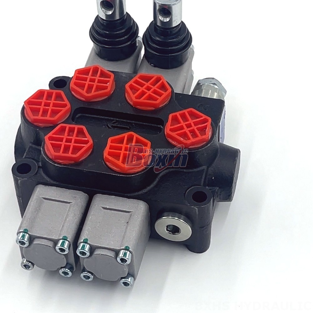 Q45 Manual 2 Spool Monoblock Directional Valve | Premium Hydraulics detail image