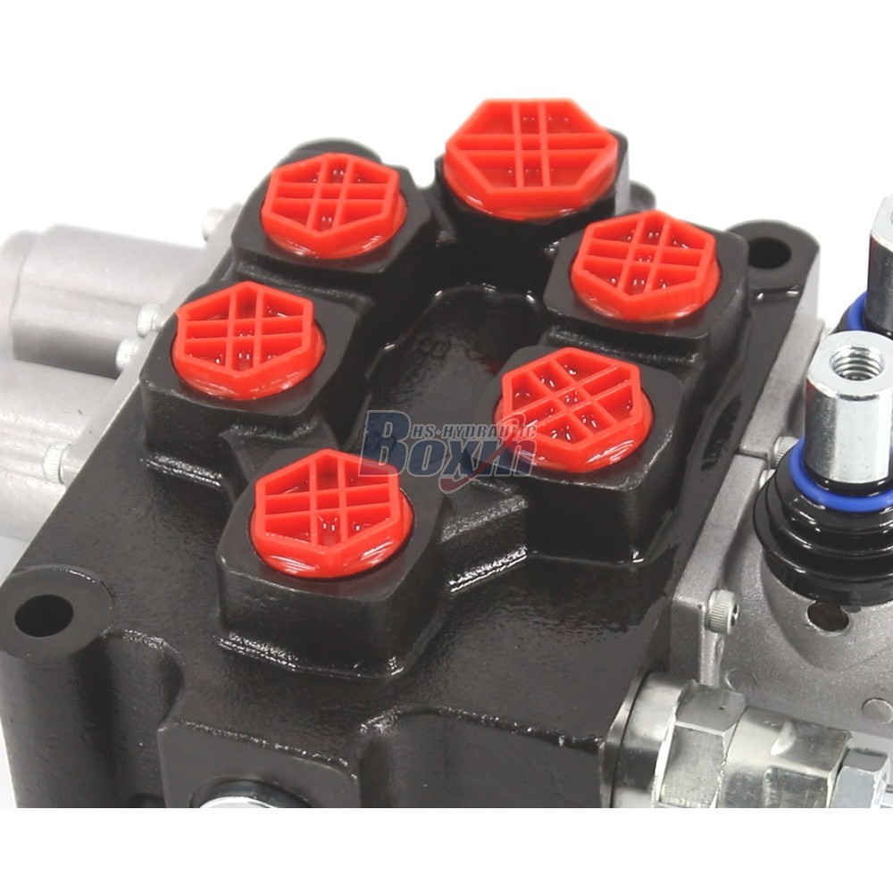 Q75 Hydraulic Monoblock Valve 2 Spool Manual Control Lever detail image