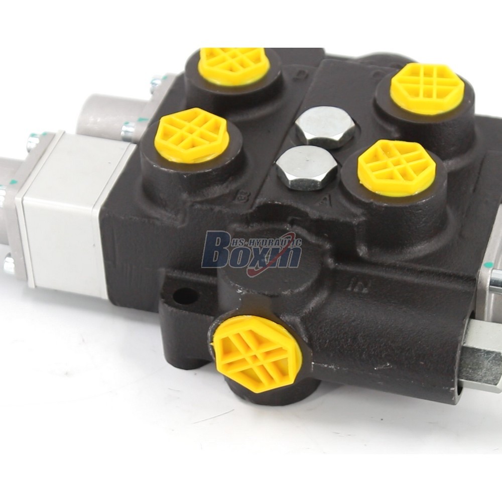 Durable RD5200NPT-QTW-OT 2 Spool Hydraulic Control Valve for Construction Equipment detail image