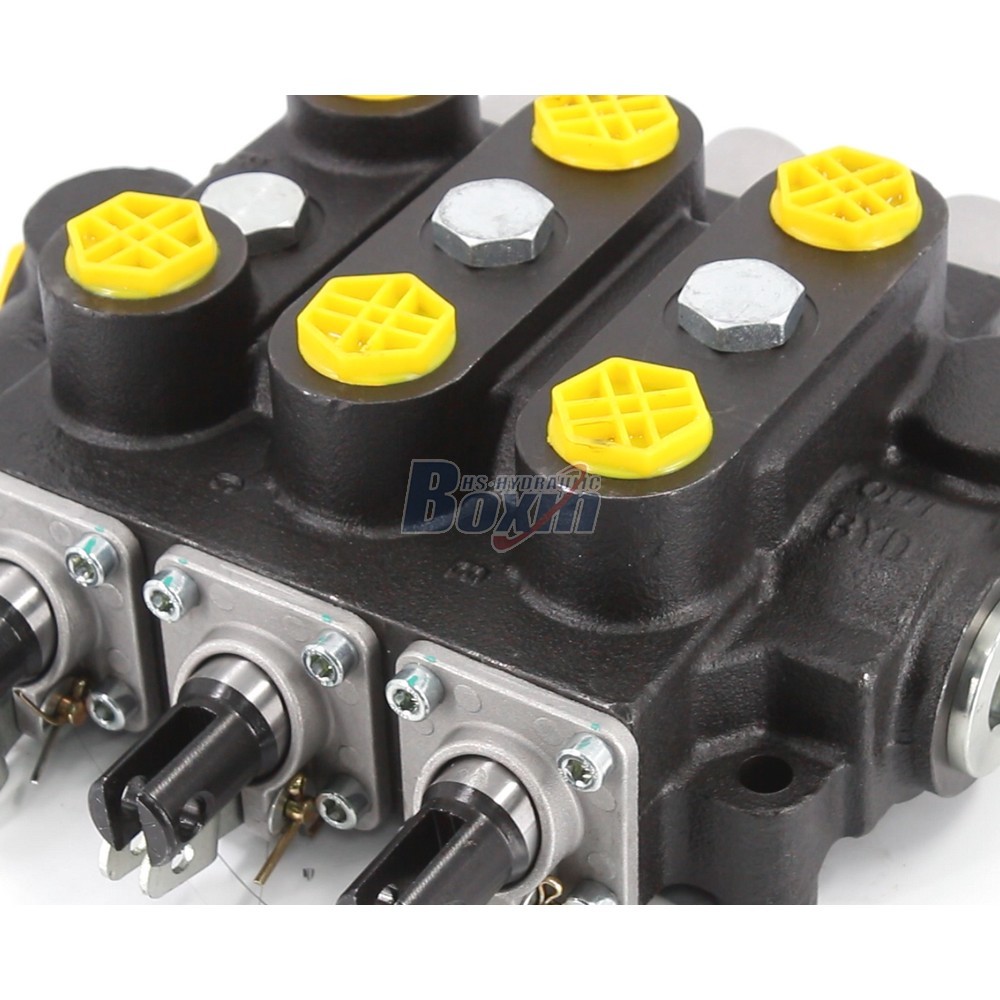Bulk Order RD5300NPT-3OT Manual 3 Spool Hydraulic Control Valve from Factory detail image