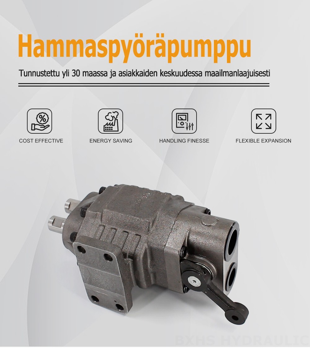 BF110M 110 cm³/kierros 20 MPa (2900 psi) Hydraulinen hammaspyöräpumppu