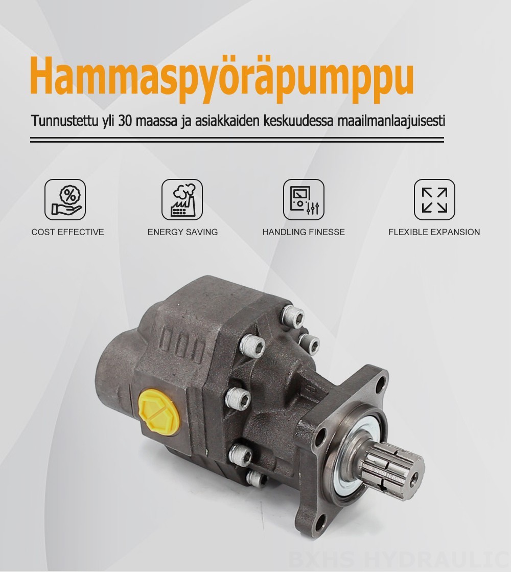CBHW-ISO-100-Y 100 cm³/kierros 22 MPa (3190 psi) Hydraulinen hammaspyöräpumppu