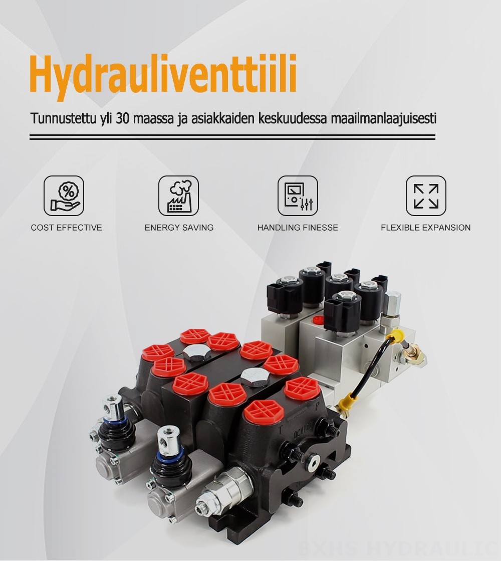 DCV100-OT-J-OT Elektrohydraulinen 3 jakajaa Suuntaventtiili
