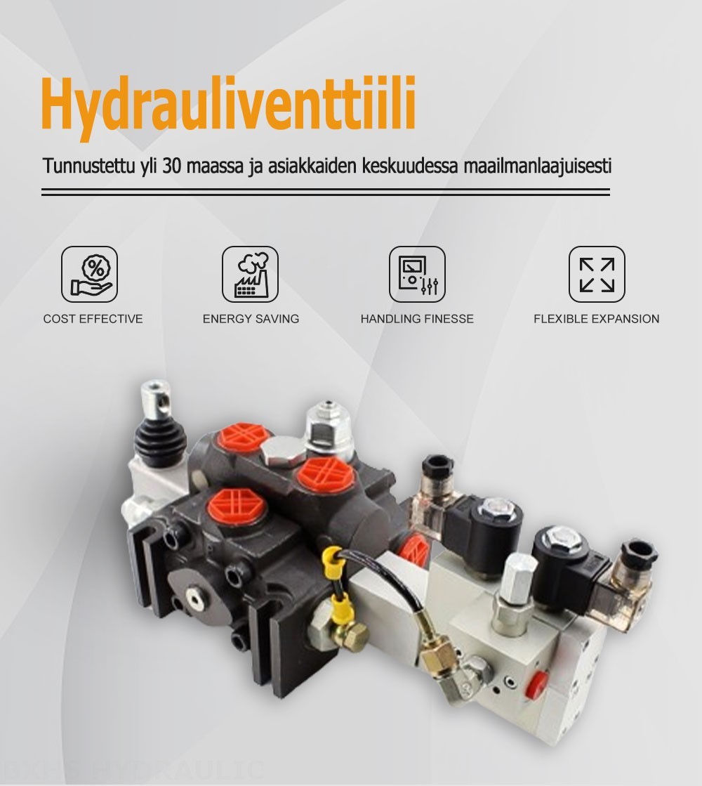 DCV200 Elektrohydraulinen 1 jakaja Suuntaventtiili