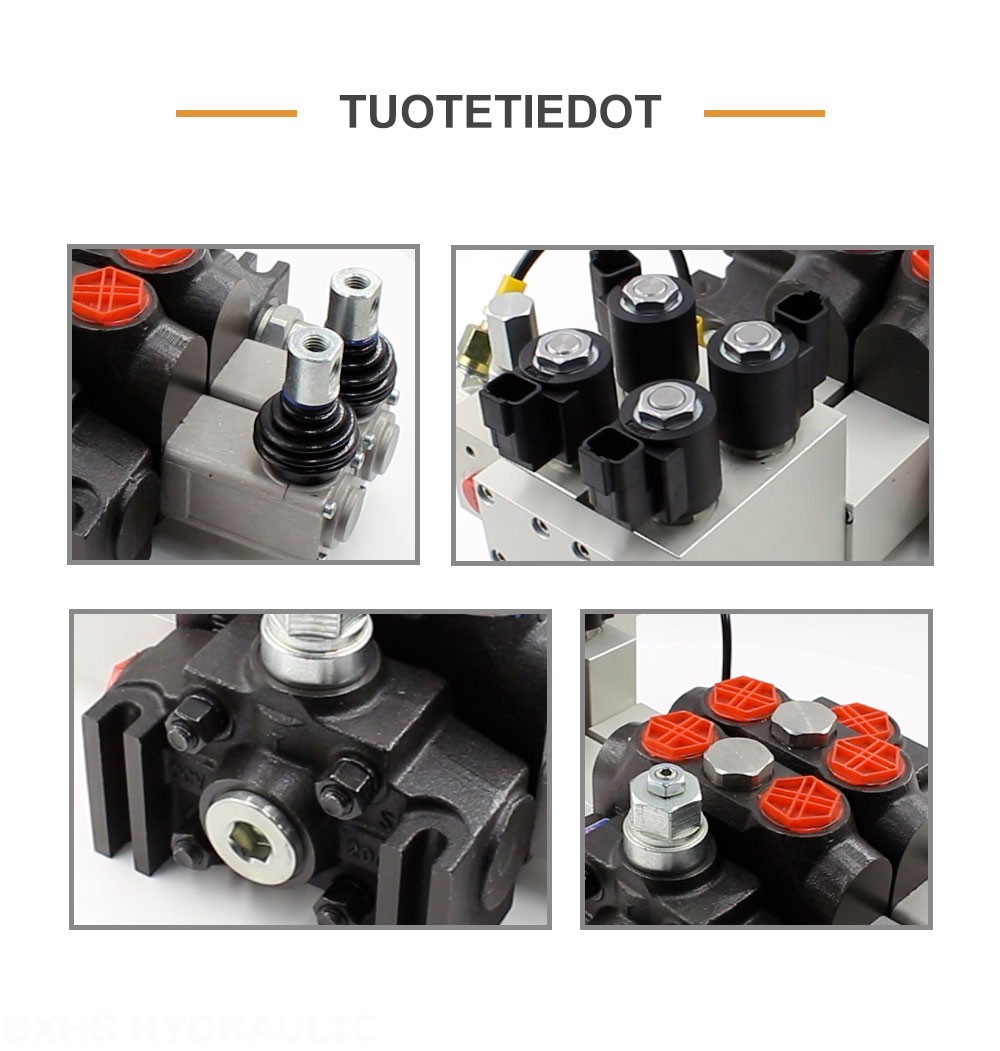 DCV200 Elektrohydraulinen 2 jakajaa Suuntaventtiili