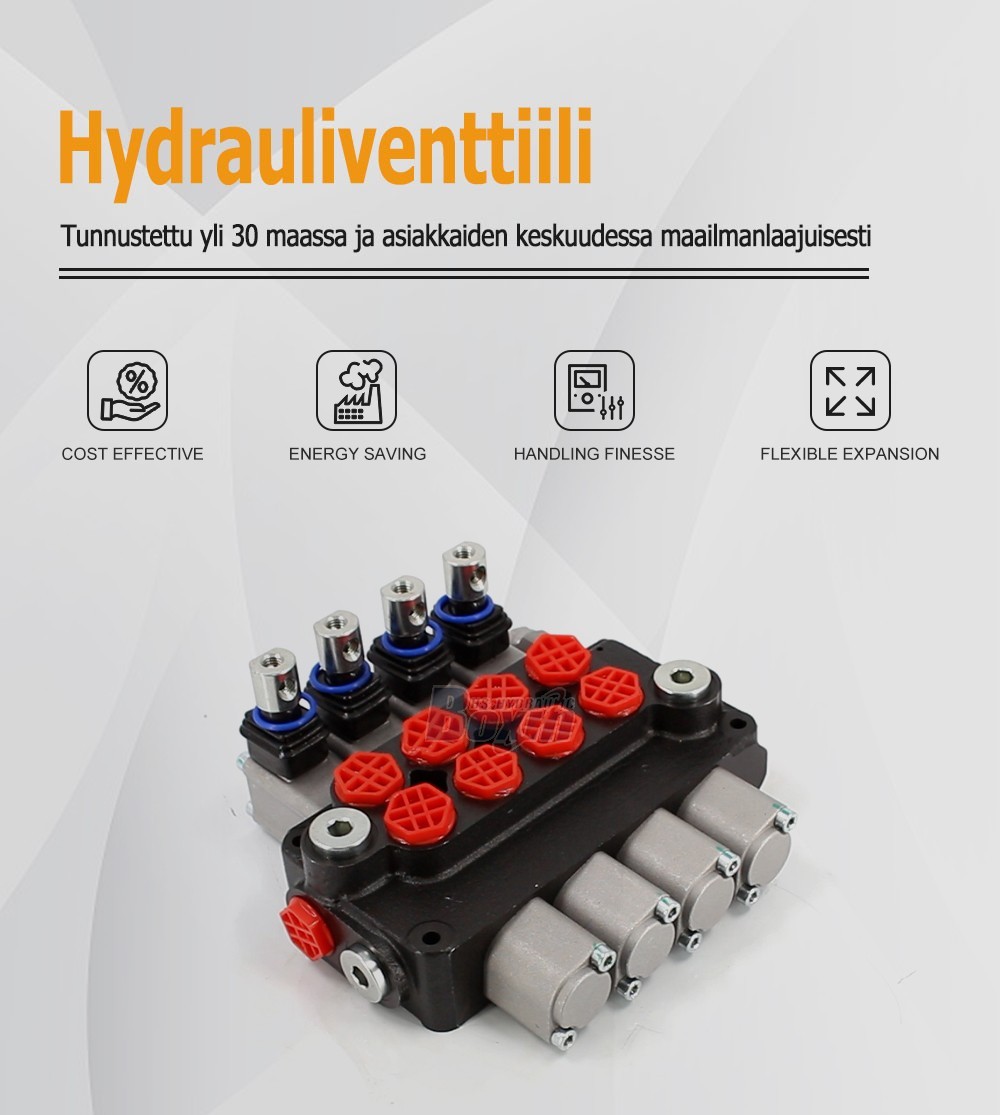 Factory Wholesale DCV20 4 Spool Hydraulic Directional Valve