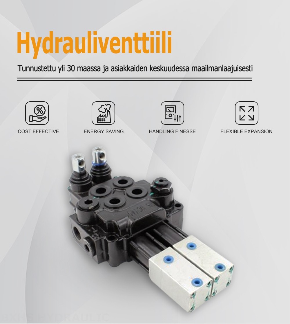 DCV40 Pneumattinen 2 jakajaa Monoblokki suuntaventtiili