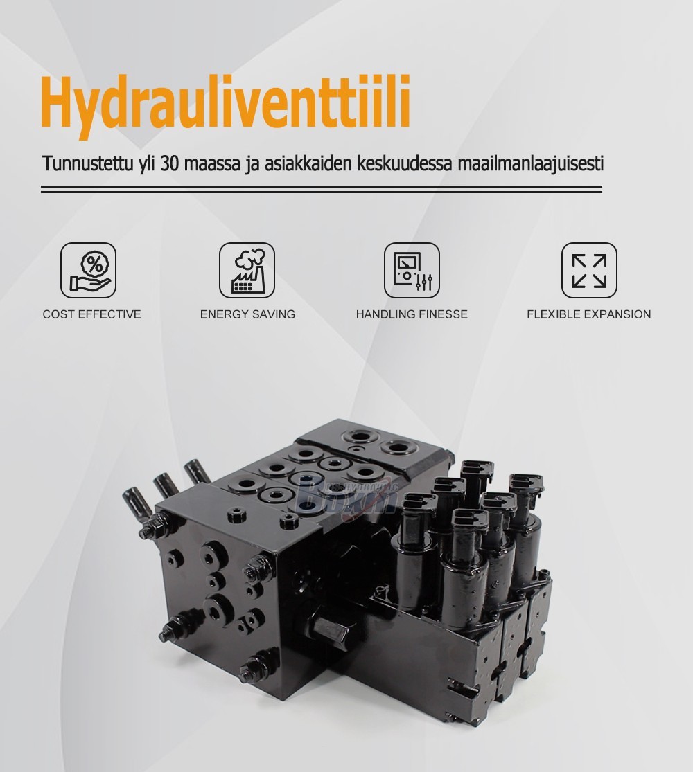 DCV55 Electro-hydraulic 3 Spool Sectional Directional Valve for Mobile Equipment