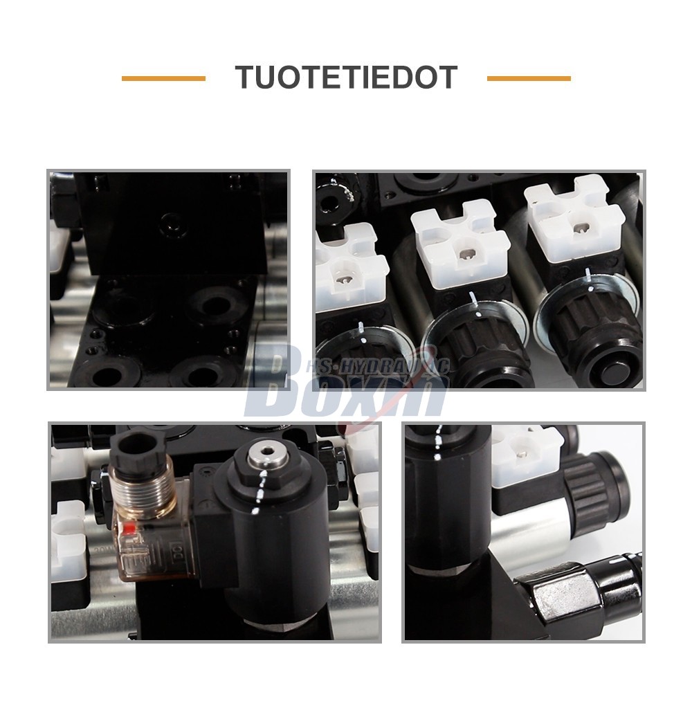 Large Scale Production DCV56-H Solenoid 5 Spool Sectional Control Valves