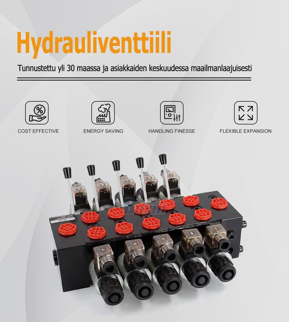 DCV58 Manual and Solenoid Hydraulic Directional Valve