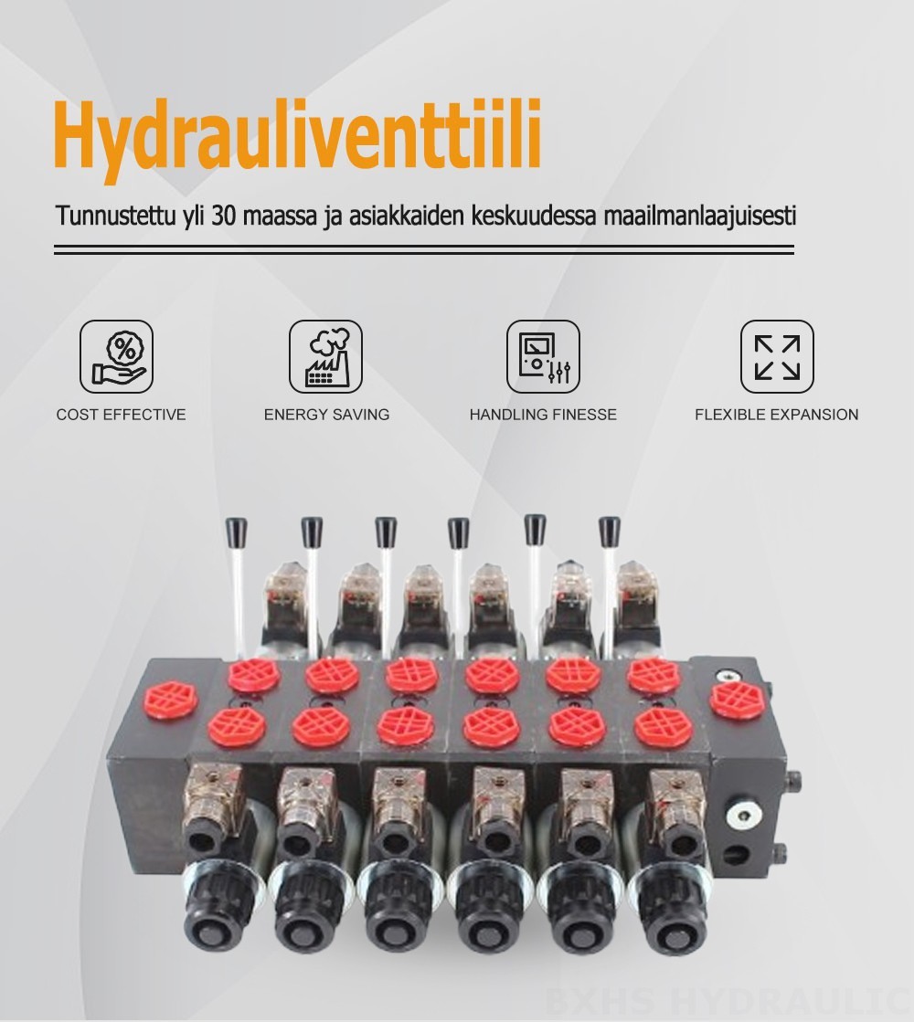 DCV58 Solenoidi 6 jakajaa Suuntaventtiili