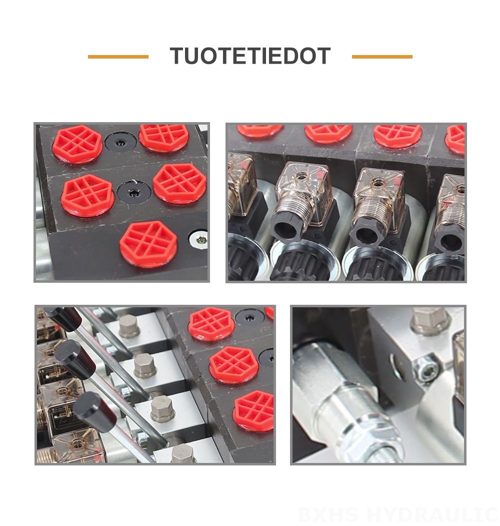 DCV58 Solenoidi 6 jakajaa Suuntaventtiili
