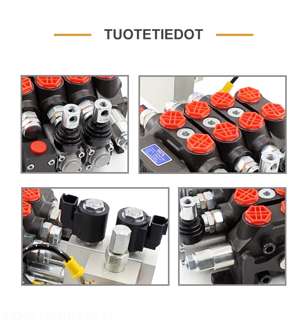 DCV60 Elektrohydraulinen 2 jakajaa Suuntaventtiili