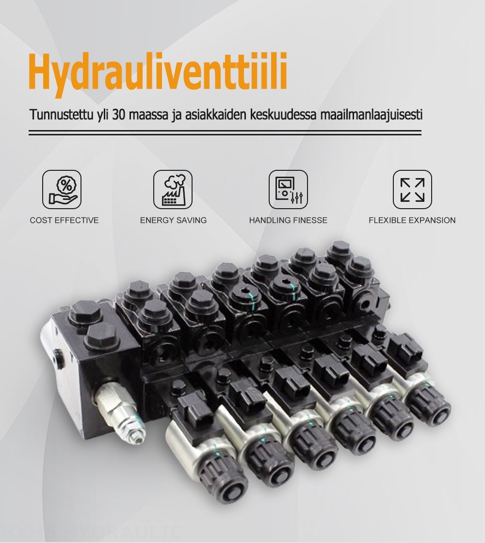 HDCF50 Solenoidi 6 jakajaa Solenoidiventtiili