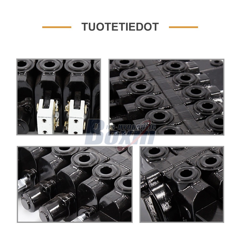 HSW50 Series 8 Spool Monoblock Control Valve for Hydraulic Systems