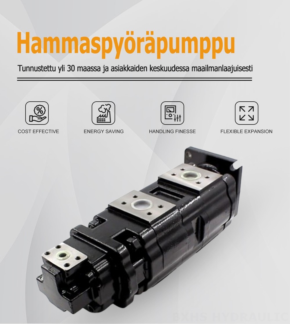 JHP2100-2080-1016 100 cm³/kierros Hydraulinen hammaspyöräpumppu