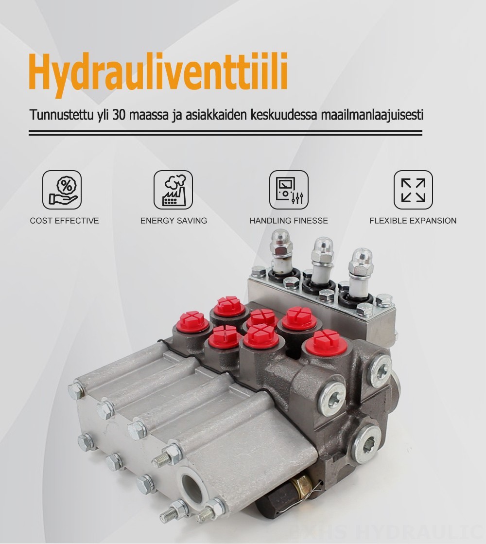MP80 Manuaalinen 3 jakajaa Hydrauliikkaventtiili