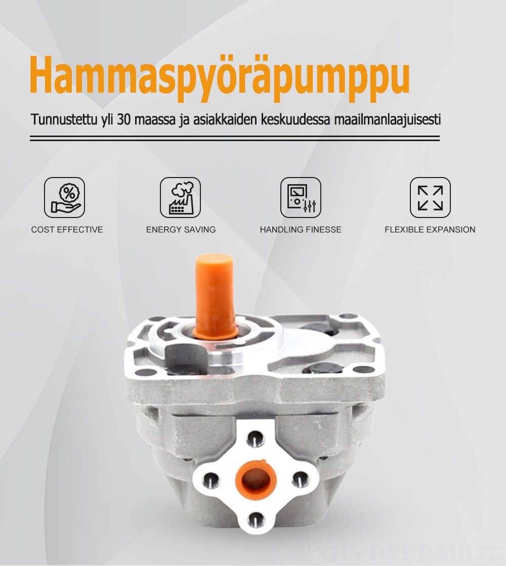 NSH10-M 10 cm³/kierros Hydraulinen hammaspyöräpumppu