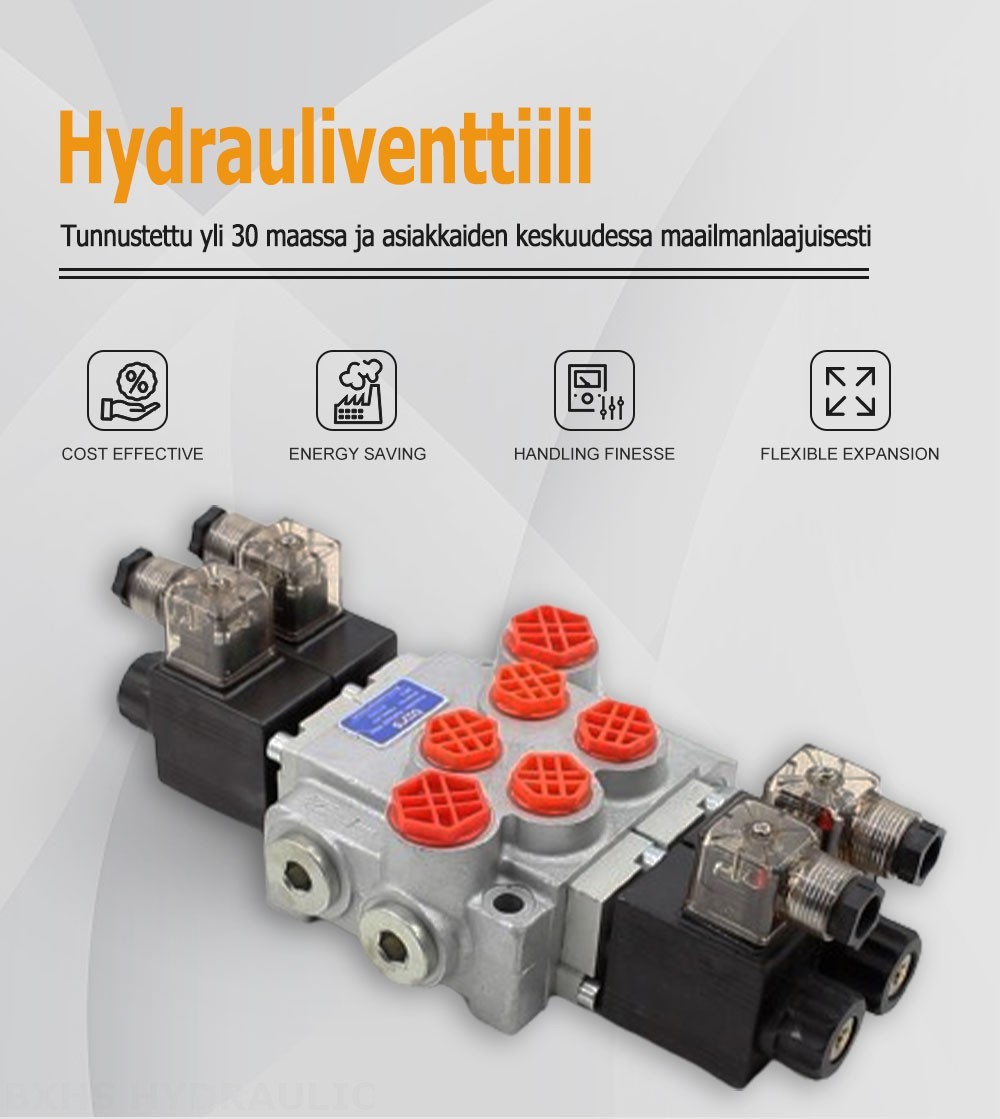 P40-DKL Solenoidi 2 jakajaa Monoblokki suuntaventtiili