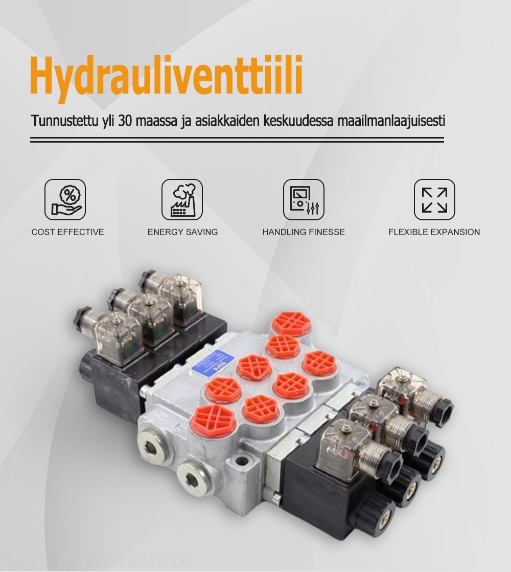 P40-DKL Solenoidi 3 jakajaa Monoblokki suuntaventtiili