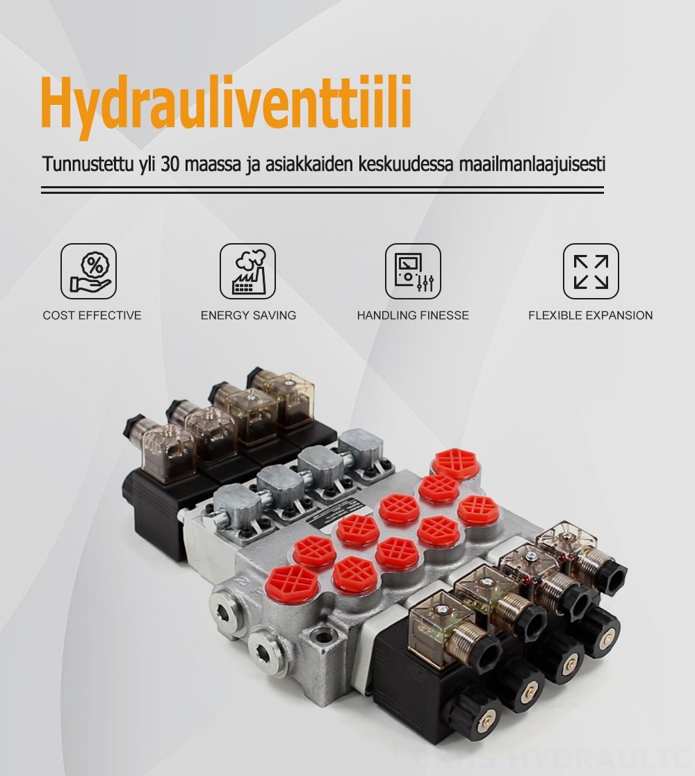 P40-DS Solenoidi 4 jakajaa Monolohkoinen suuntaventtiili