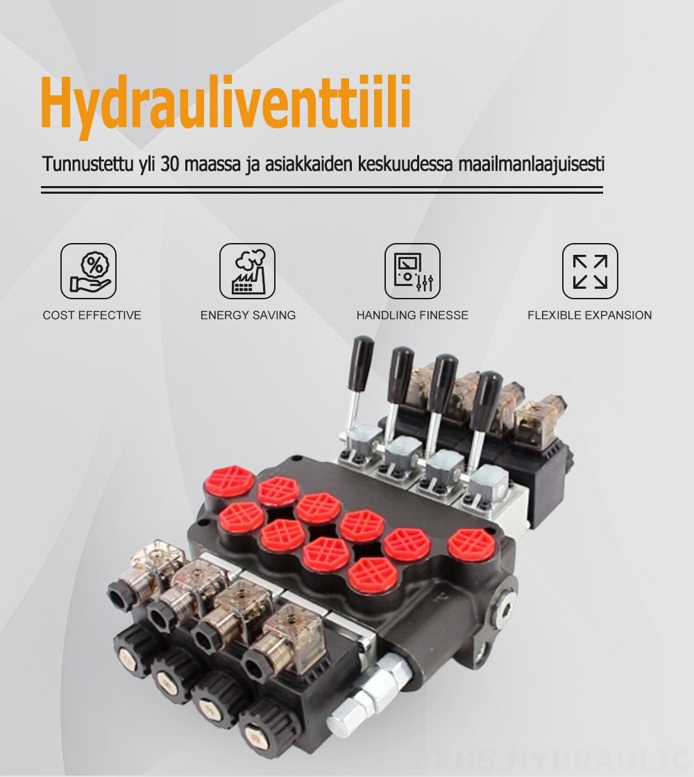 P40-S Solenoidi 4 jakajaa Monolohkoinen suuntaventtiili