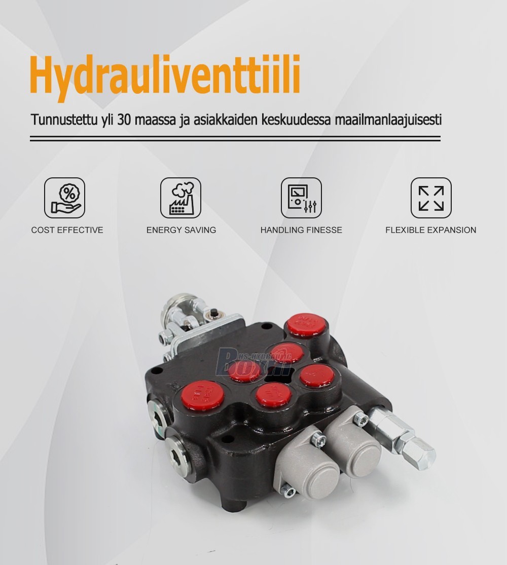 OEM and Custom P80-U1-J2OT Joystick 2 Spool Directional Valve Private Label Services
