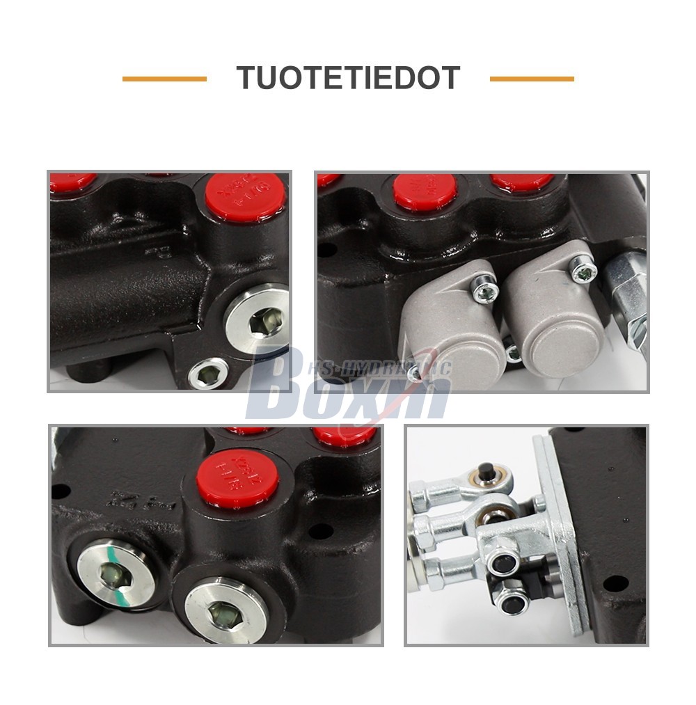 OEM and Custom P80-U1-J2OT Joystick 2 Spool Directional Valve Private Label Services