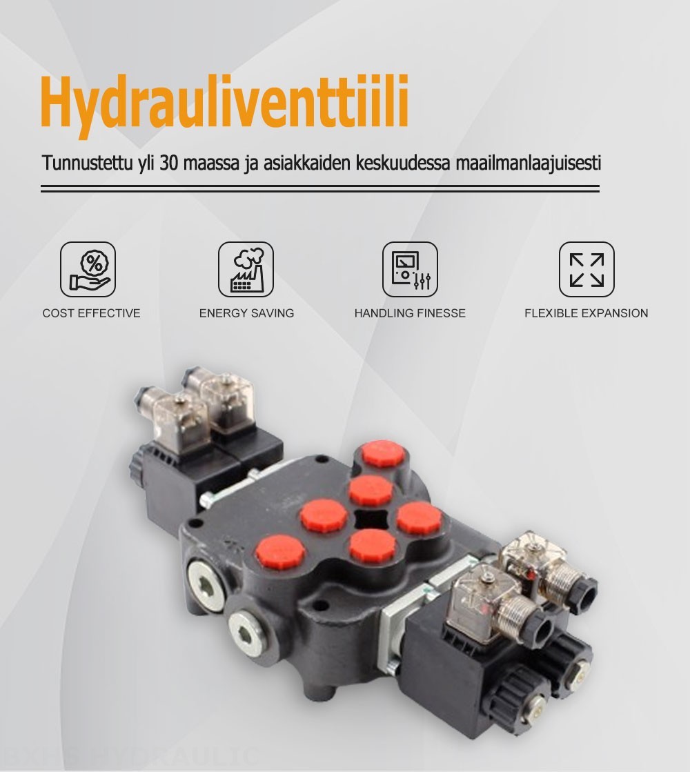 P80 Solenoidi 2 jakajaa Monoblokki suuntaventtiili