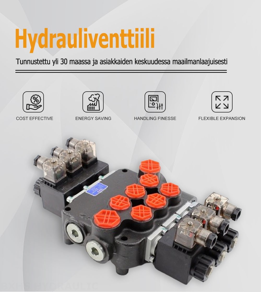 P80 Solenoidi 3 jakajaa Monoblokki suuntaventtiili