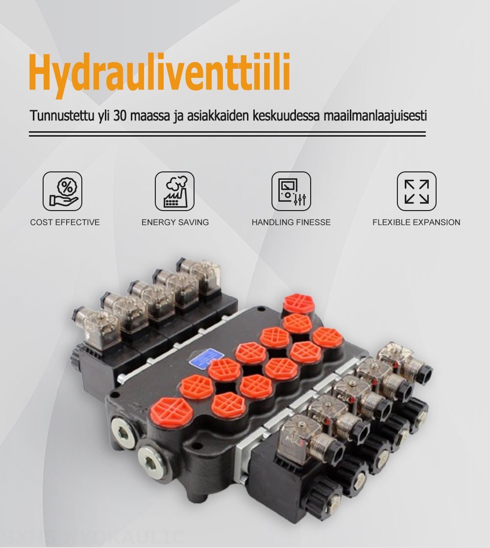 P80 Solenoidi 5 jakajaa Monoblokki suuntaventtiili