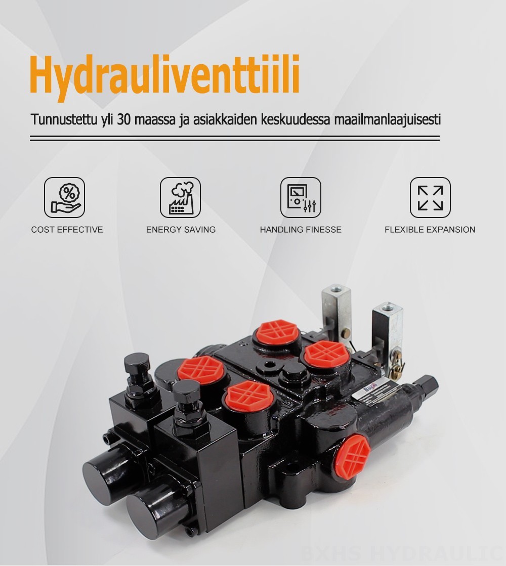 RD5200-OU2 Manuaalinen 2 jakajaa Hydrauliset ohjausventtiilit
