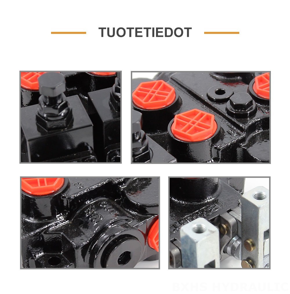RD5200-OU2 Manuaalinen 2 jakajaa Hydrauliset ohjausventtiilit