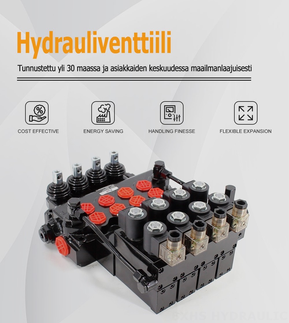 SD11-PG2 Elektrohydraulinen 4 jakajaa Monolohkoinen suuntaventtiili