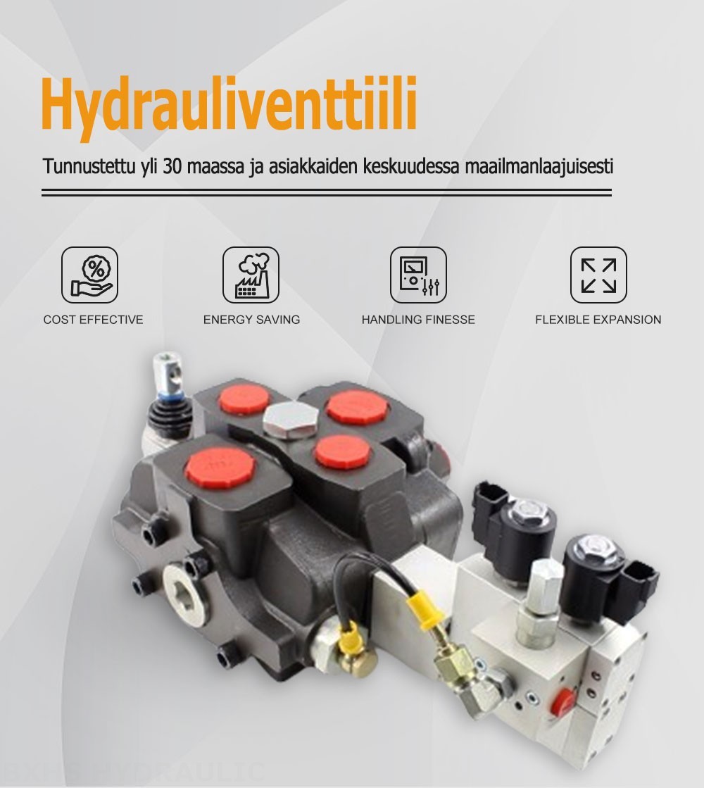 SD25 Elektrohydraulinen 1 jakaja Suuntaventtiili