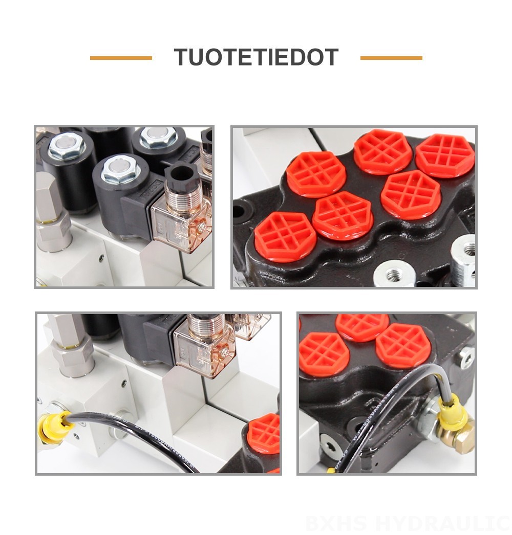 SD5 Elektrohydraulinen 2 jakajaa Monolohkoinen suuntaventtiili