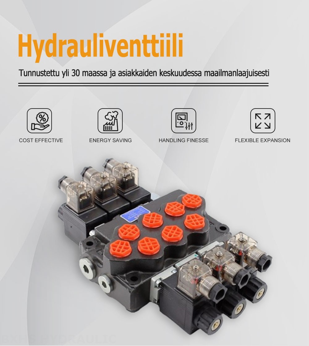 SD5 Solenoidi 3 jakajaa Monoblokki suuntaventtiili