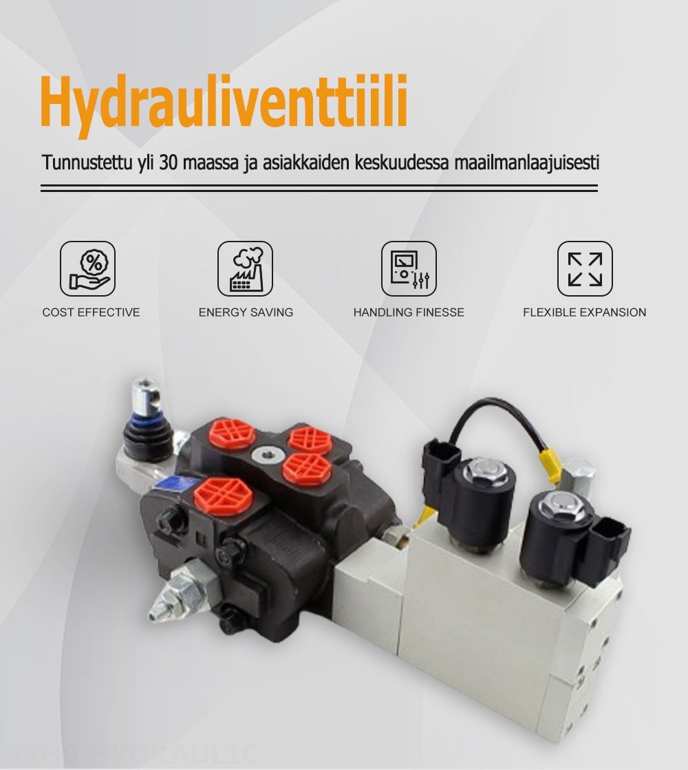 SD8 Elektrohydraulinen 1 jakaja Suuntaventtiili