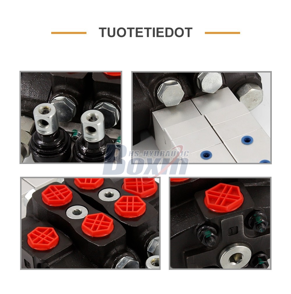 Professional Production SD8 Pneumatic 2 Spool Sectional Control Valve