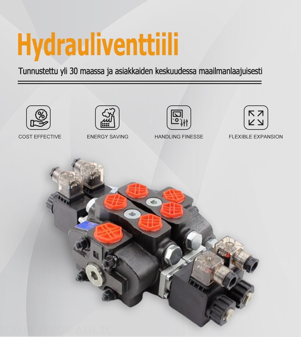 SD8 Solenoidi 2 jakajaa Suuntaventtiili