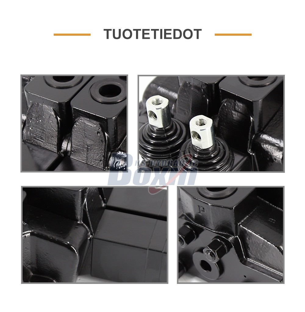 Reliable SDS180Q Pneumatic Manual 2 Spool Valve for Construction Machinery